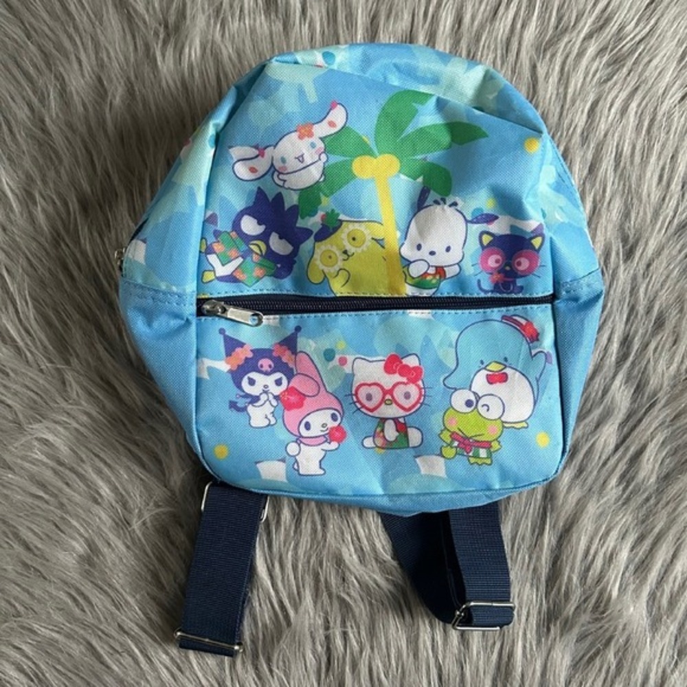 Hello Kitty By Sanrio Mini Backpack Blue Bookbag‎ Bag